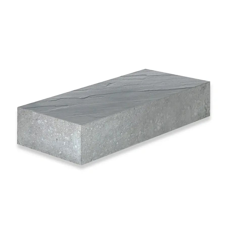 SAMPLE PIECES 6 X 13 - AZZURRO -KB SLATE | Techo-Bloc